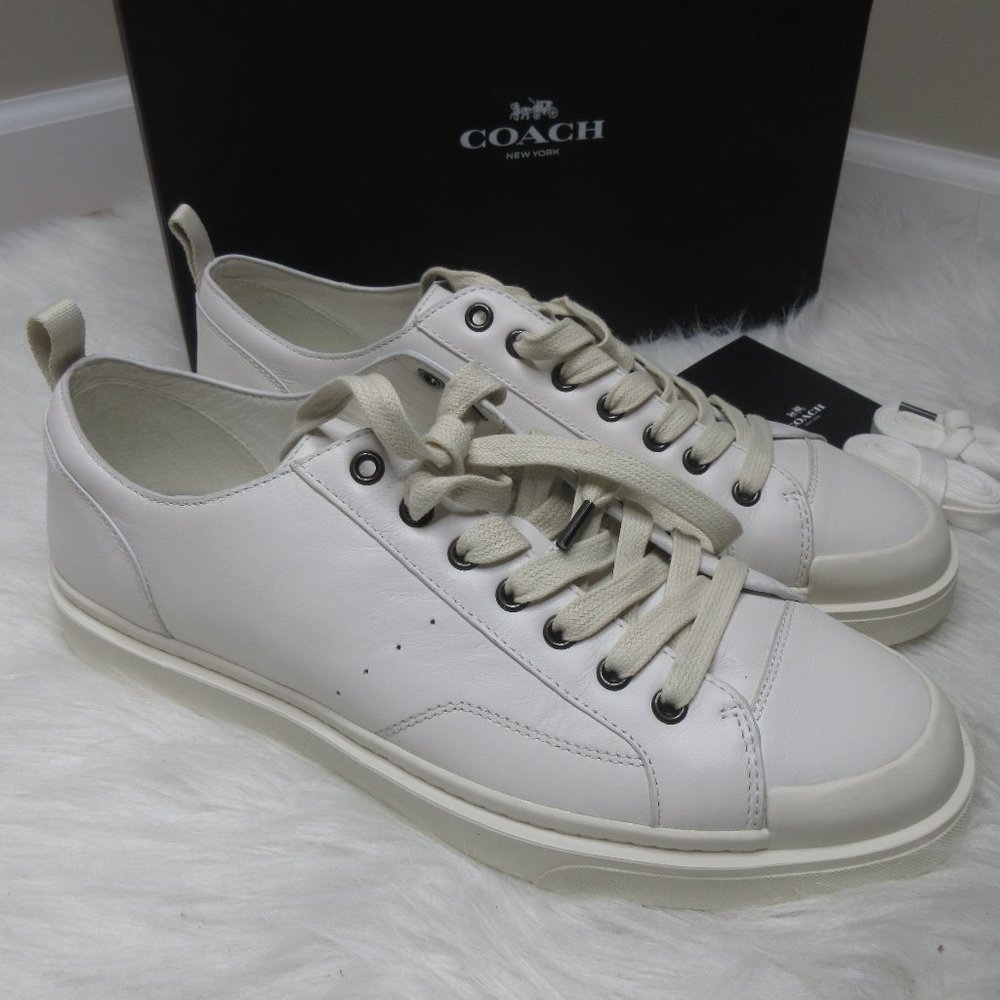COACH C114 white Leather Lo Top Sneaker